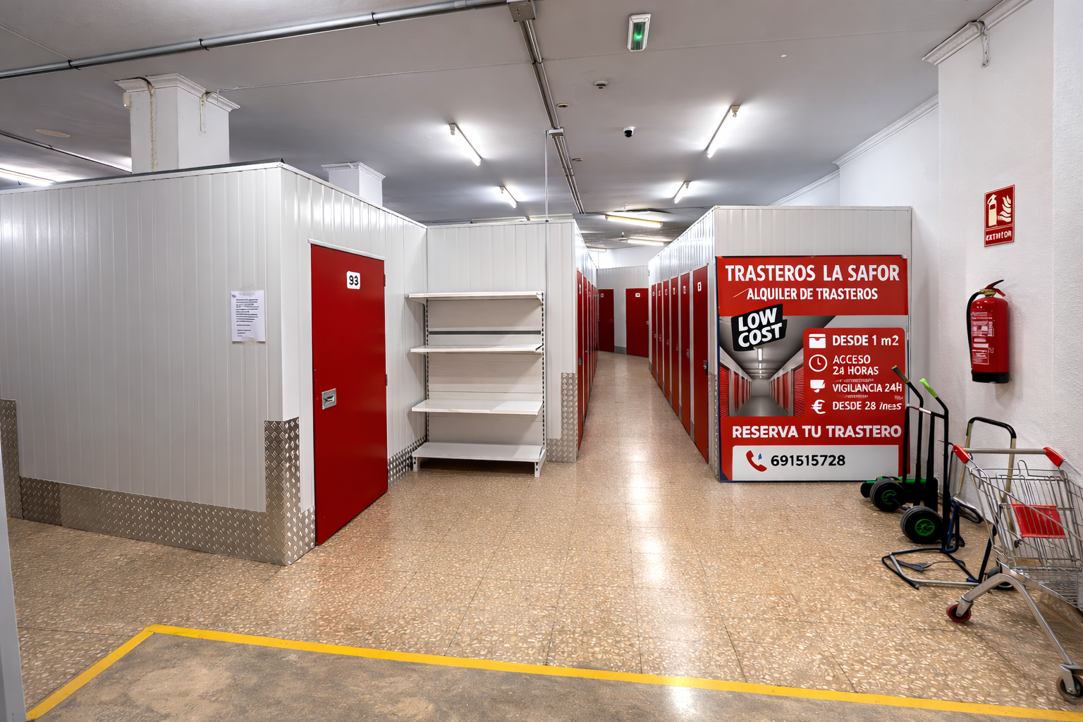 Acceso cómodo y sin escaleras a trasteros
